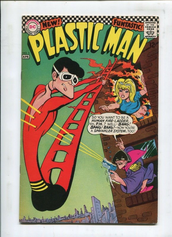 PLASTIC MAN #3 - THE BIGGEST WHEEL IN TOWN! - (8.5) 1967