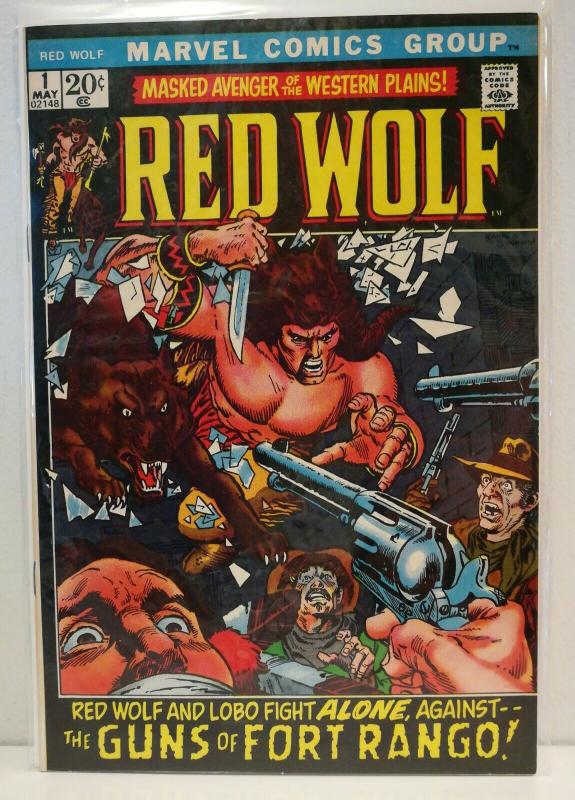 Red Wolf #1 (May 1972, Marvel) grade 8.5 VF+ flat, clean corners 