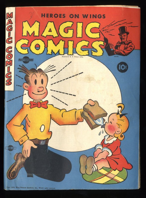 Magic Comics #52 FN 6.0 Blondie Mandrake Popeye Lone Ranger!