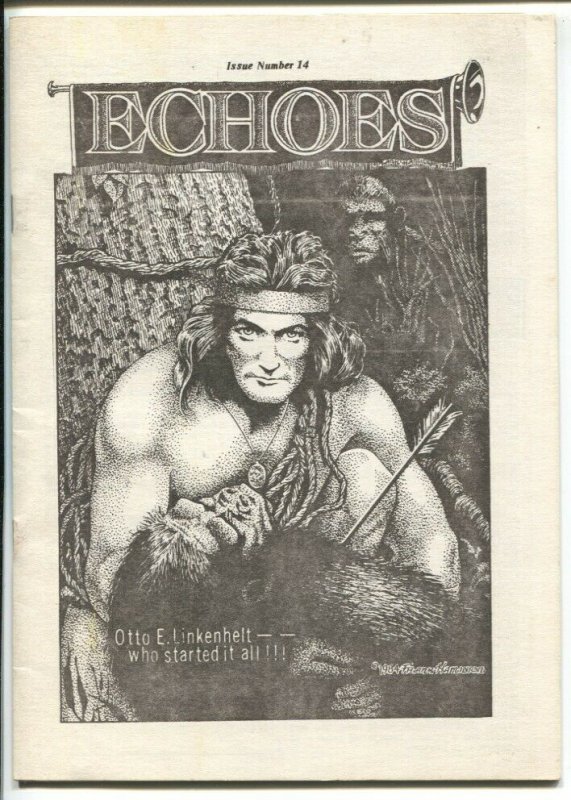 Echoes #14 1984-sci-fi pulps-Tarzan films-Johnny Weissmuller-FN