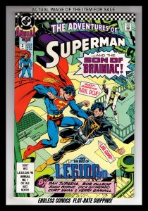 Adventures of Superman Annual #2 (1990) VF+ Son of Brainiac!  / EBI#2