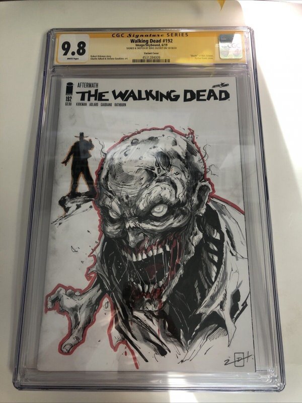 Walking Dead (2019) # 192 (CGC 9.8 SS) Signed & Sketch Idris Ducret * Image