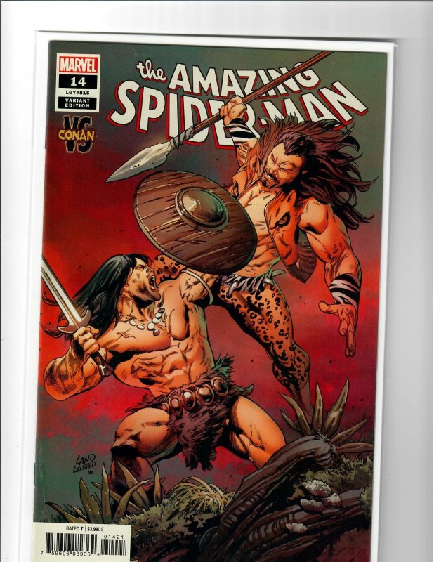 Amazing Spider-Man #14 (2018) variant Greg Land cover