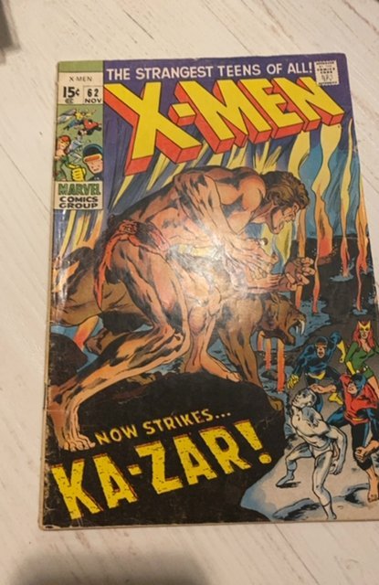 The X-Men #62 (1969)Neal adams run Kazar app