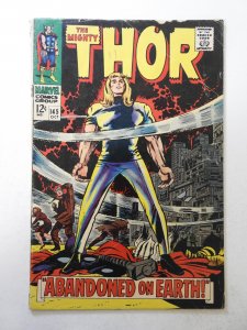 Thor #145 (1967) GD/VG Condition 1 1/2 in cumulative spine split