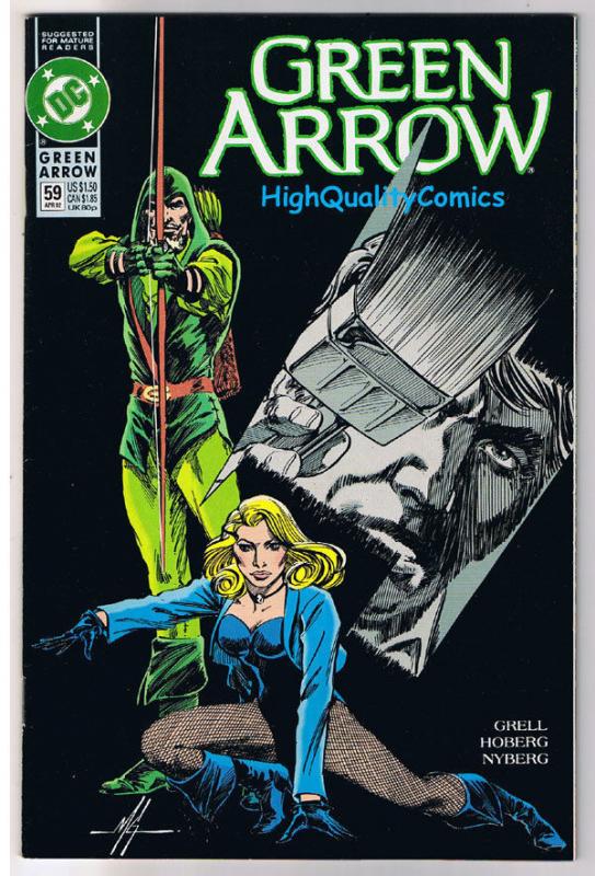 GREEN ARROW #59, NM, Mike Grell, Predator, 1988, more in store