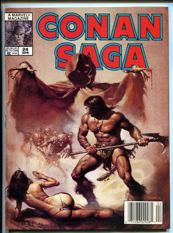 CONAN SAGA BARGAIN LOT OF 4 1989-MARVEL-STAN LEE-ISSUES 22-#23-#24-#25