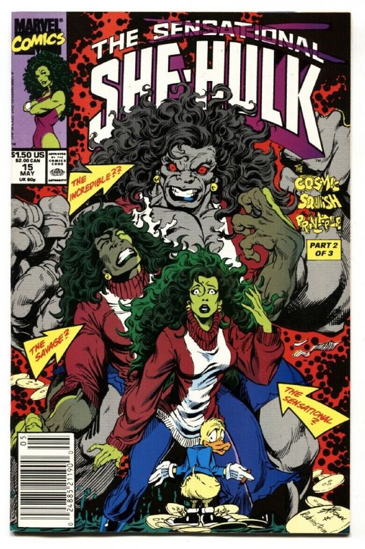 SENSATIONAL SHE-HULK #15 comic book-1st grey SHE-HULK-MARVEL