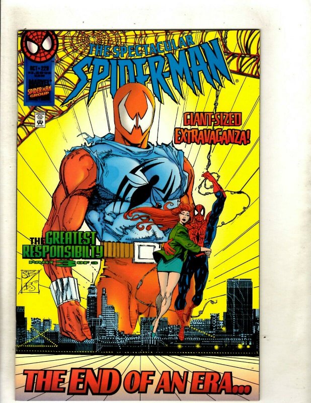 7 Spider-Man Comics Amazing 374 375 401 + Spectacular # 226 227 228 229 HJ9