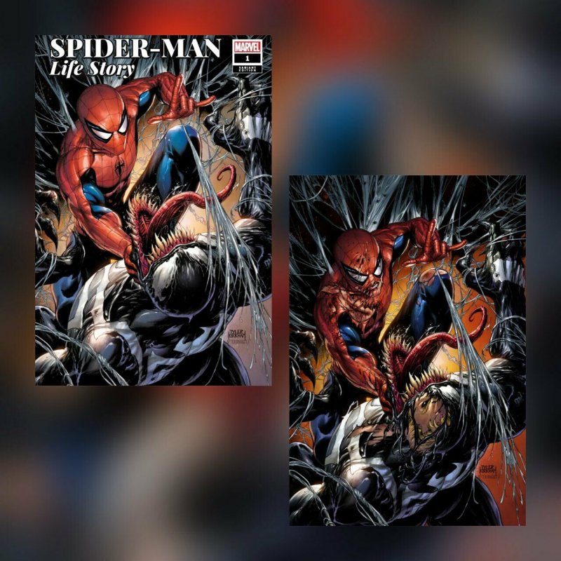 SPIDER-MAN LIFE STORY #1 TYLER KIRKHAM EXCLUSIVE VIRGIN VARIANT SET NM