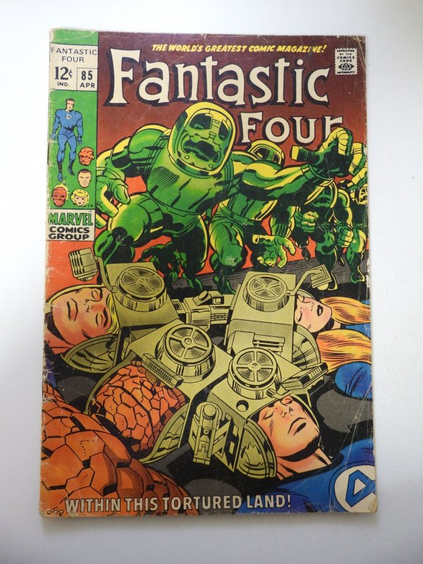 Fantastic Four #85 (1969) GD+ Condition centerfold detached