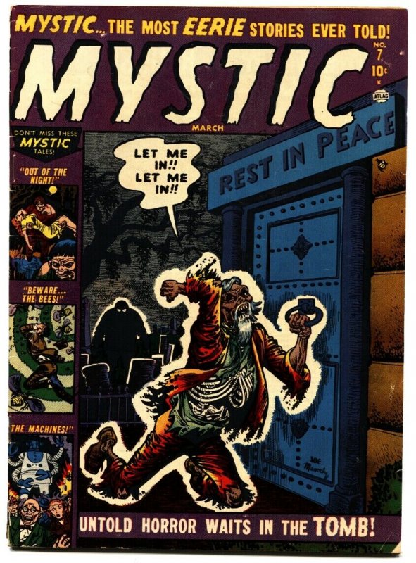 MYSTIC #7 1952-ATLAS-Joe Maneely cover-HORROR-VIOLENT-TERROR