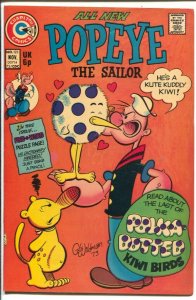 Popeye #123 1973-Charlton-kiwi birds-dinosaur story-VF
