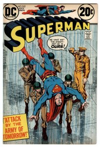 Superman #265 July 1973 Curt Swan Murphy Anderson-ATTACK  Army of Tomorrow story