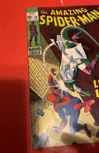 The Amazing Spider-Man #76 (1969) vs lizards