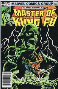 Master of Kung Fu #111 ORIGINAL Vintage 1982 Marvel Comics Shang Chi Newsstand