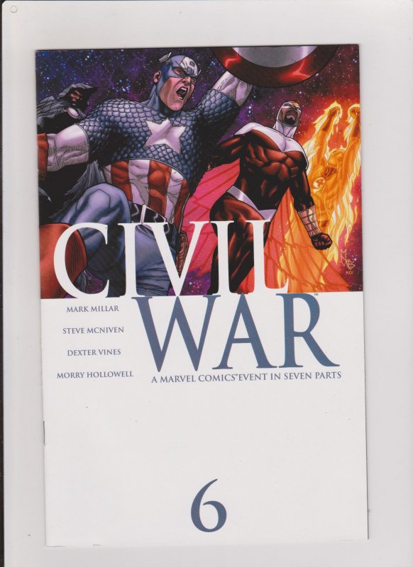 CIVIL WAR #6 VF/NM 2006 MARVEL COMICS