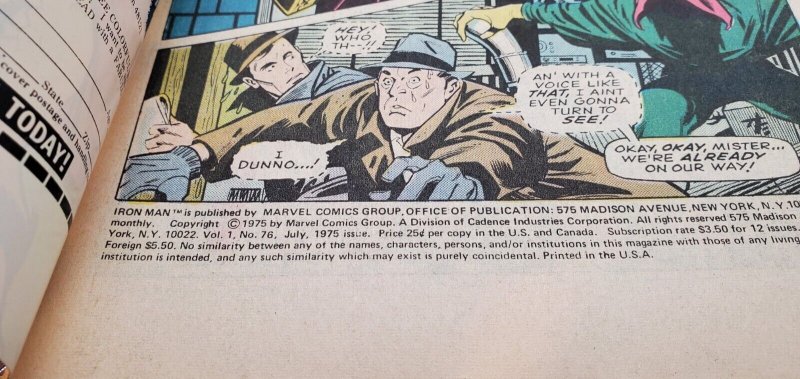 Iron Man #76 (Invincible Iron Man) (1975) (Hulk) FN/VF