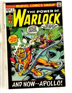 Warlock # 3 FN Marvel Comic Book Avengers Hulk Thor Iron Man Guardians JL8