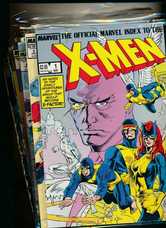 MARVEL SET-OFFICIAL INDEX TO X-MEN #1- #7 VERY FINE/NEAR MINT (PF667)