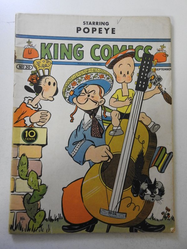 King Comics #30 (1938) GD- Condition see desc