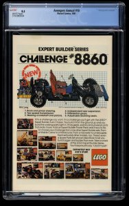 Avengers Annual #10 CGC VF+ 8.5 White Pages 1st Rogue!