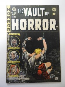 Vault of Horror #39 (1954) GD/VG Condition moisture damage, rust on staples