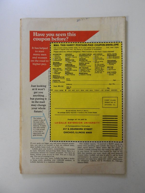 The Avengers #110 (1973) VG condition moisture damage