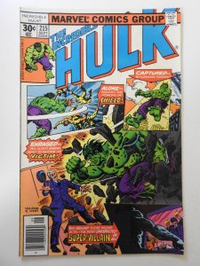 The Incredible Hulk #215 (1977) FN+ Condition!