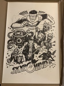 Skybound Fine Art Poster/Print By Peter Santa-Maria AKA Attack Peter Invincible