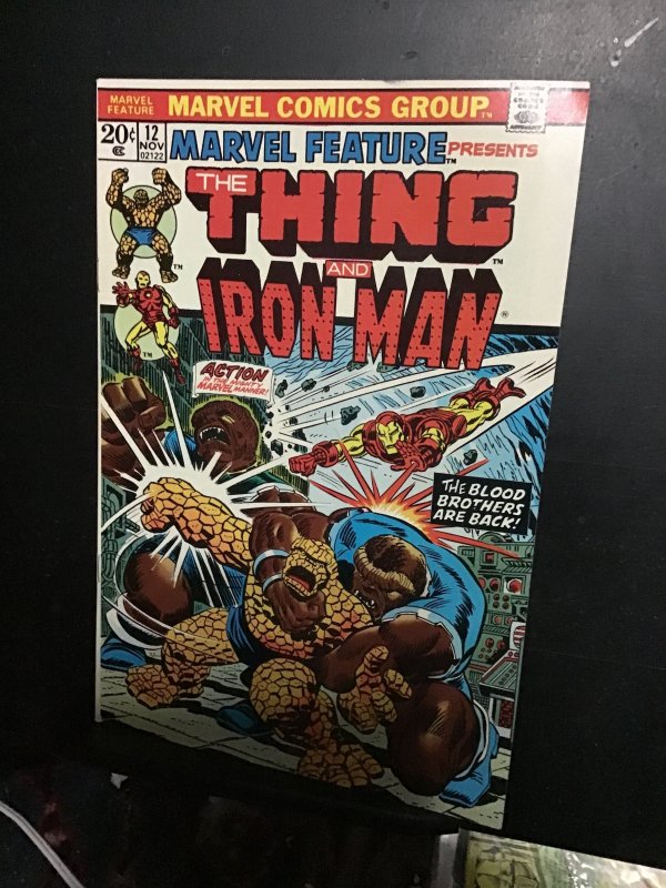 Marvel Feature #12 (1973) Jim Starlin!  Iron Man, Thing vs Blood Brothers FN/VF