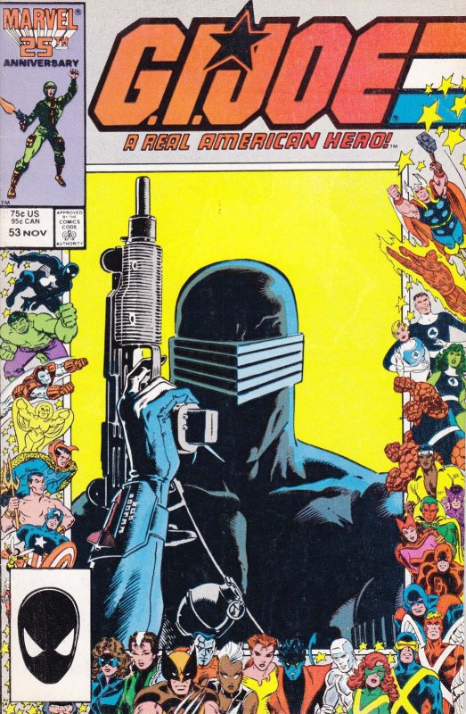 G.I. Joe, A Real American Hero #53 (2nd) VG ; Marvel | low grade comic 25th Anni