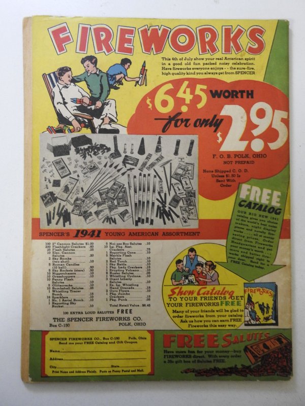 King Comics #62 (1941) GD+ Condition cover detached