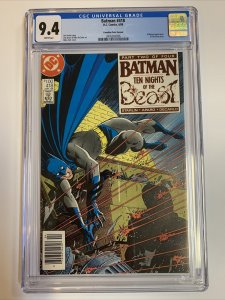 Batman  (1988) # 418 (CGC 9.4 WP) Jim Starlin & Mike Zech Cover | CPV Canadian