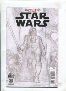 Star Wars #1- BAM Exclusive Darth Vader Sketch Variant Simone Bianchi (9.2) 2015