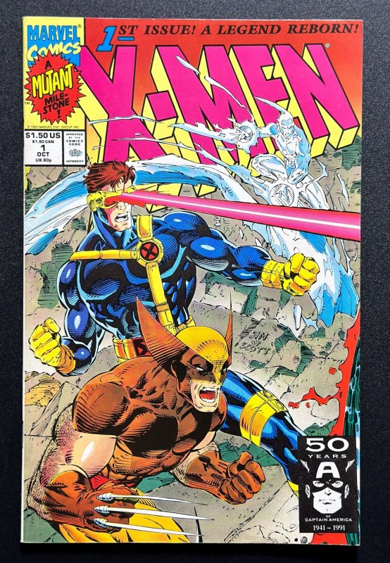 X-Men #1 Wolverine and Cyclops Cover (1991)