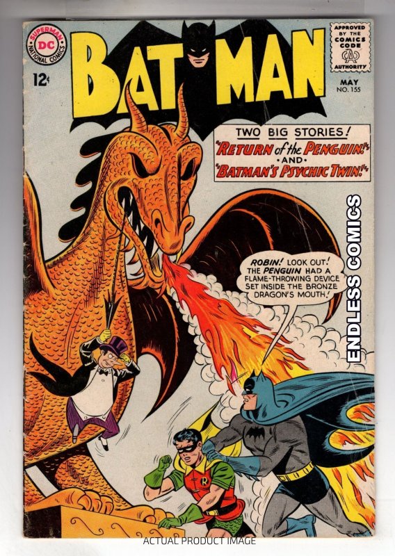 Batman #155 (1963) 1st appearance Penguin in SA / CR500-MC#103