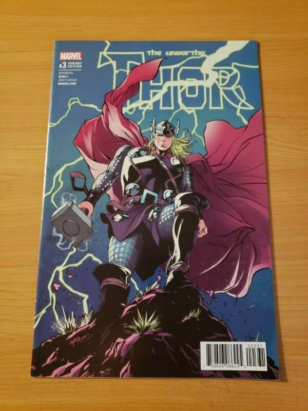 The Unworthy Thor #3 Variant Cover ~ NEAR MINT NM ~ (2017, Marvel Comics)