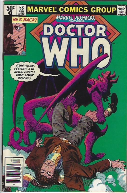 MARVEL PREMIERE #58,59,60  DR WHO FN/VFN $8.00