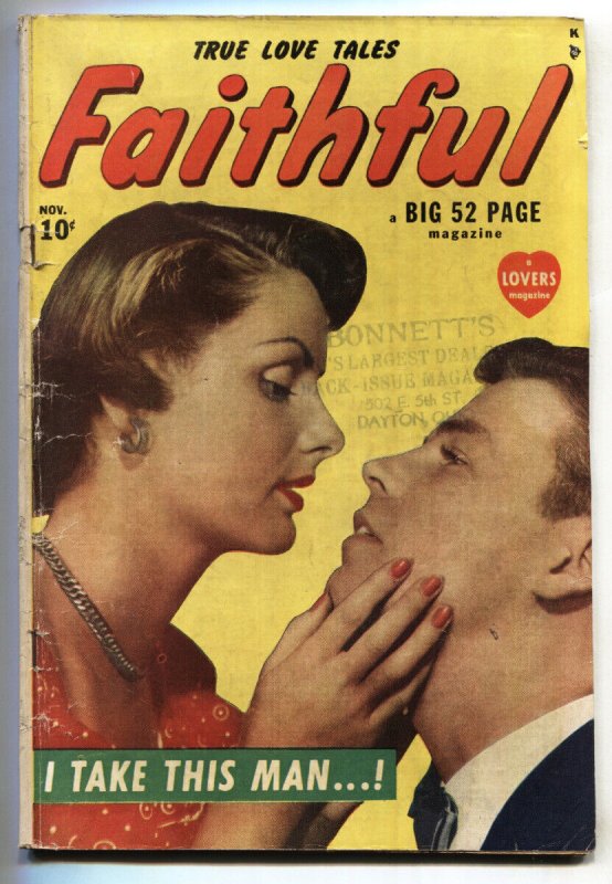 FAITHFUL #1--comic book--1949--ATLAS--ROMANCE--comic book