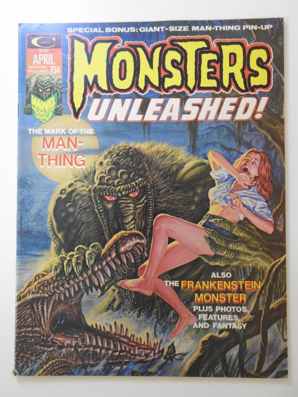 Monsters Unleashed! #5 (1974) Mark of The Man-Thing! Sharp VF- Condition!!