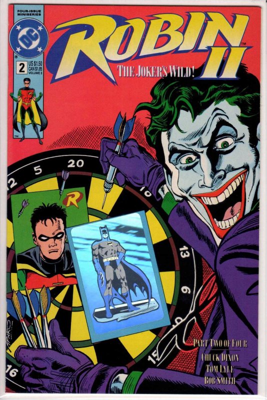 Robin II: The Joker's Wild! #2 Dartboard Cover (1992) 9.4 NM