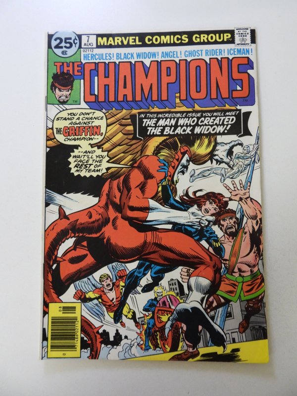 The Champions #7 (1976) FN- condition  subscription fold