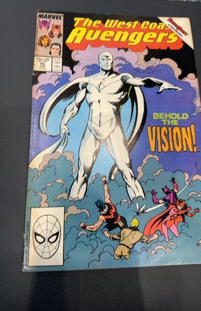 West Coast Avengers #45 (1989)first while vision