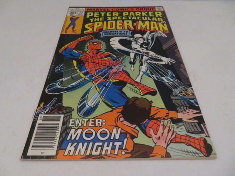 The Spectacular Spider-Man #22  (1978) Moon Knight Comic Book  FN 6.0