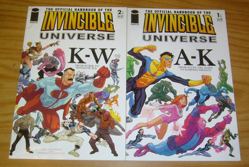 Official Handbook of the Invincible Universe #1-2 VF/NM complete robert kirkman