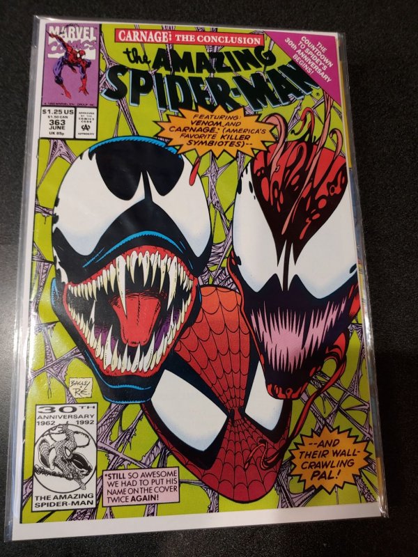 The amazing spider-man #363 VENOM CARNAGE