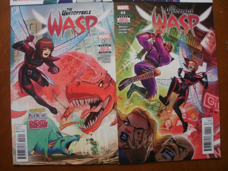 4 Mint Marvel Comic: THE UNSTOPPABLE WASP #1 2 3 4 (2018 2019) (Agent Moon Girl)