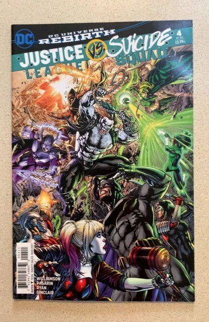 Justice League vs. Suicide Squad #4 (2017) Fernando Pasarin Art & Cover REBIRTH