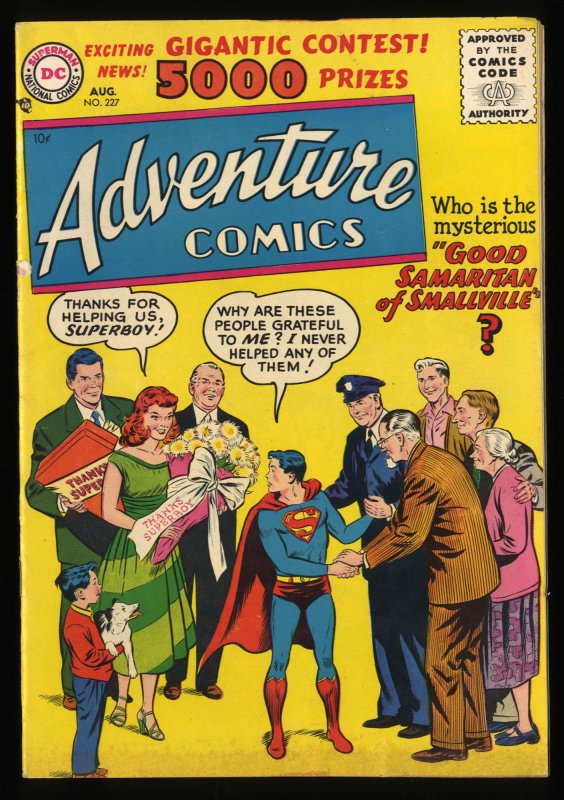 Adventure Comics #227 VG+ 4.5 DC Superman